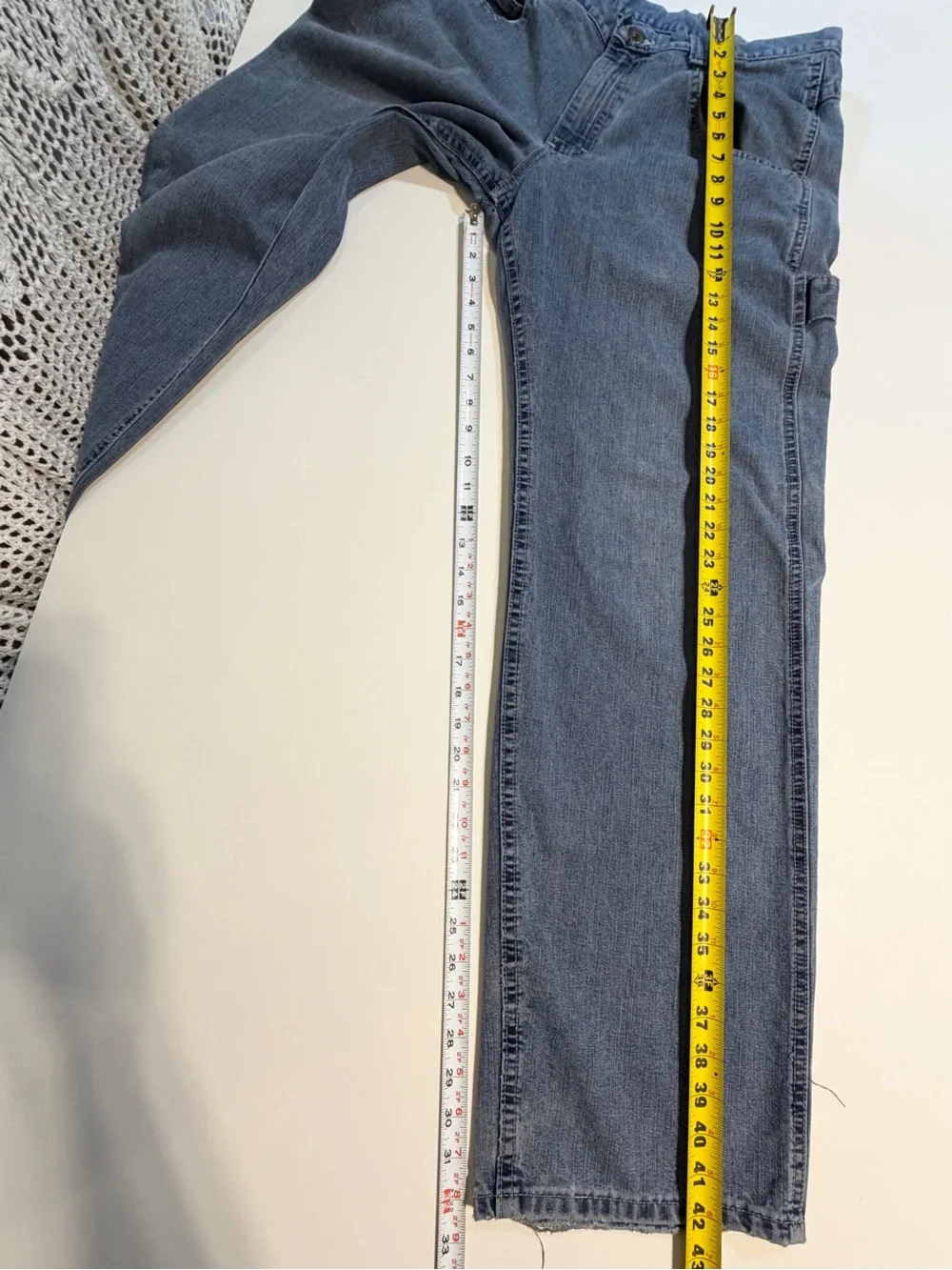 VINTAGE 90s USA‎ Made Lee Dungarees Carpenter cargo Jeans Relaxed Utility Denim